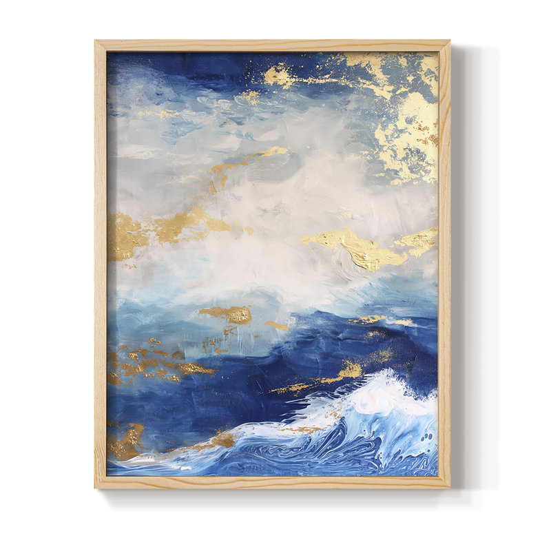 ABSTRACT Series CDXVI Framed Print - Solid Wood, 11'' H x 9'' W