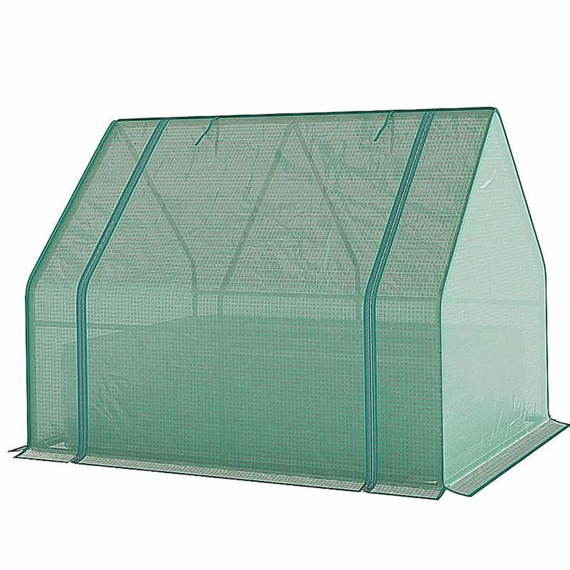 Raised Garden Bed,Mini Greenhouse,2-in-1 Raised Planter Greenhouse, Green
