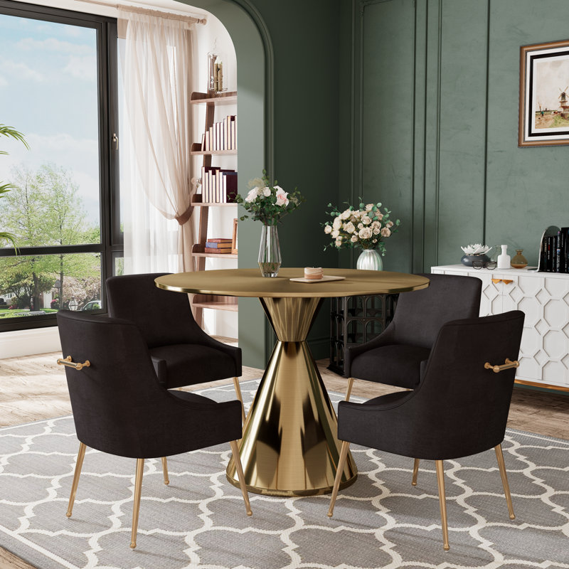 Ensemble repas rond 39,37 po Magallanes, Noir
