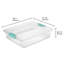 Contenant pour boîte de rangement de grande taille (lot de 6) de Sterilite
