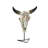 Mablethorpe resin, wrought iron and metal Southwestern steer skull wall sconce or table lamp, LED bulb — 15.25-inch table, 11.5-inch wall