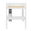 Lit mezzanine simple avec bureau, garde-robe et tablettes-1647299771