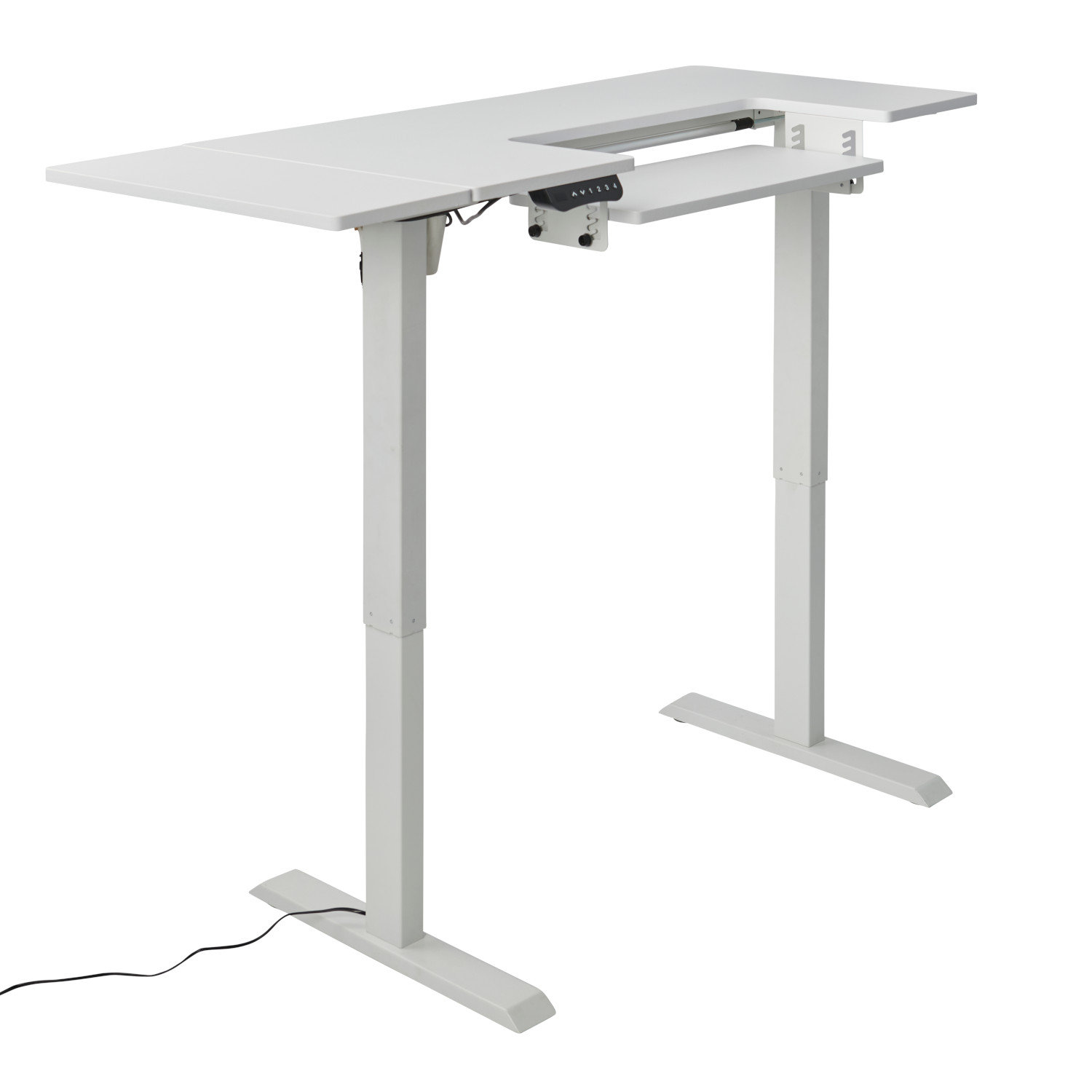 Sewing Machine Platform Inbox Zero Leeannah 137Cm x 60Cm Sewing Table with Sewing Machine ...