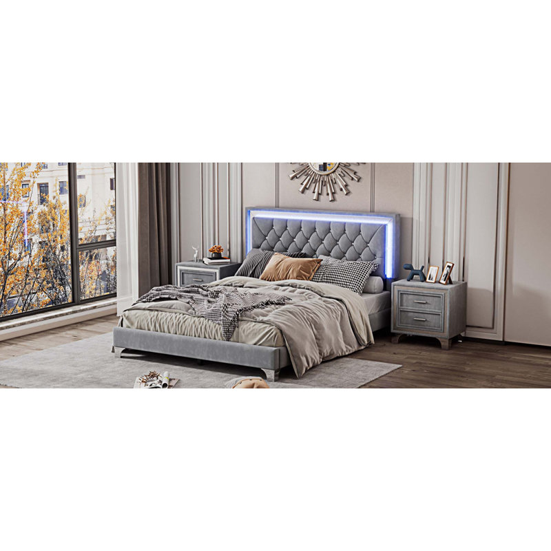 Ensemble 3 chambres Jarhett, gris