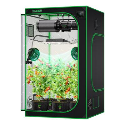 High Reflective Mylar Grow Tent with Observation Window and Floor Tray