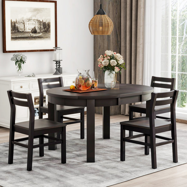 Red Barrel Studio® Garsh 5 - Piece Extendable Dining Set | Wayfair