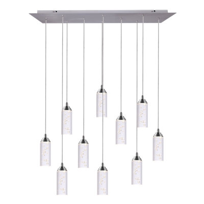 Ardrie 10 - Light Chrome Cluster Pendant