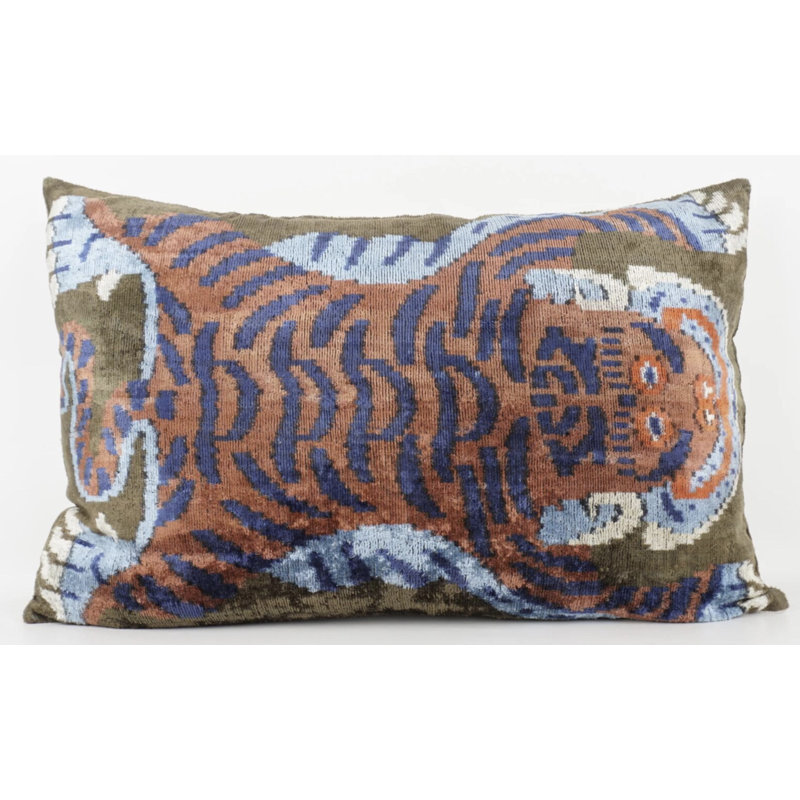 Animal Print Velvet Throw Pillow