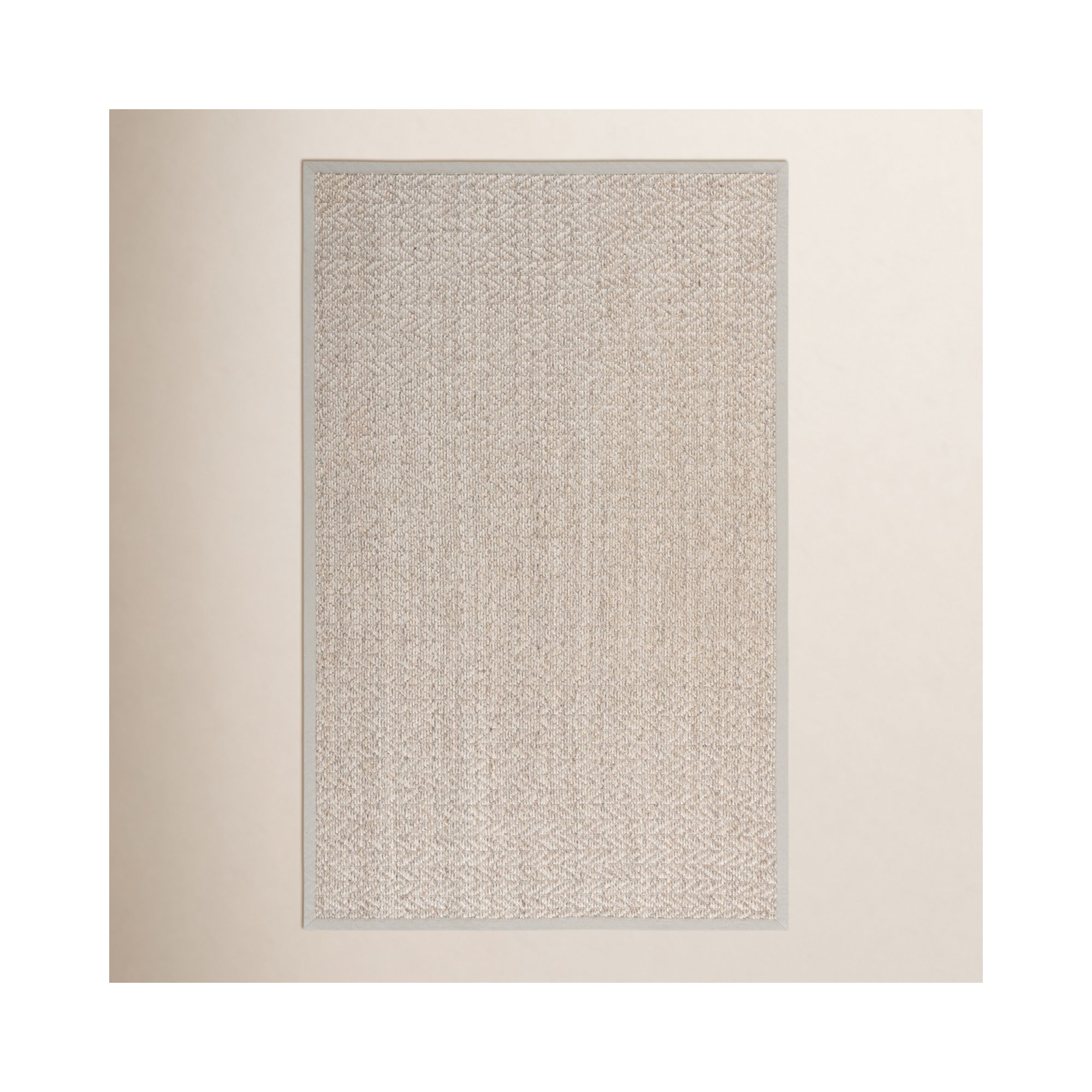 Natural Fiber Jacquard Weave Jute/Sisal Solid Color Indoor Rug, Rectangle 6' x 9'