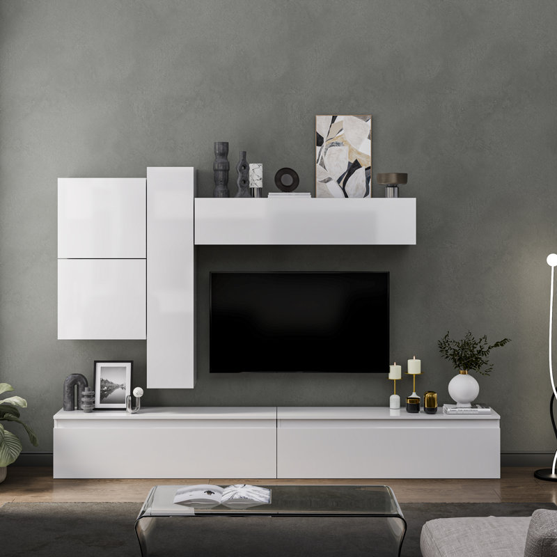 Floransa Entertainment Centre, White