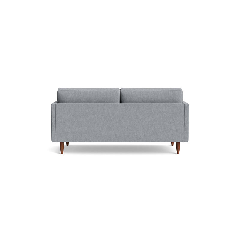 Skinny Fat Loveseat (70"), Performance Weave - Zinc