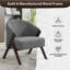 Chaise d'appoint Mid-Century moderne et confortable avec cadre en bois-1345440674