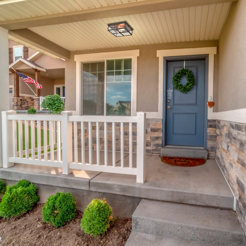Bronze and Copper 2-Light Outdoor Flush Mount with Glass Panels