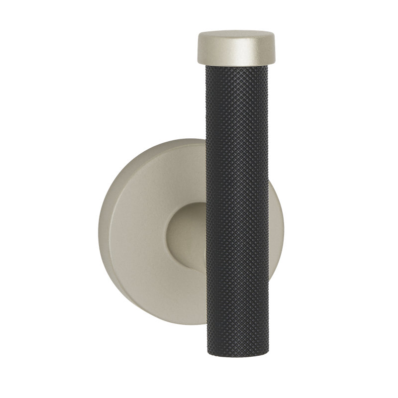 Vita Bella Bath Wall Hook, Matte Nickel/Matte Black