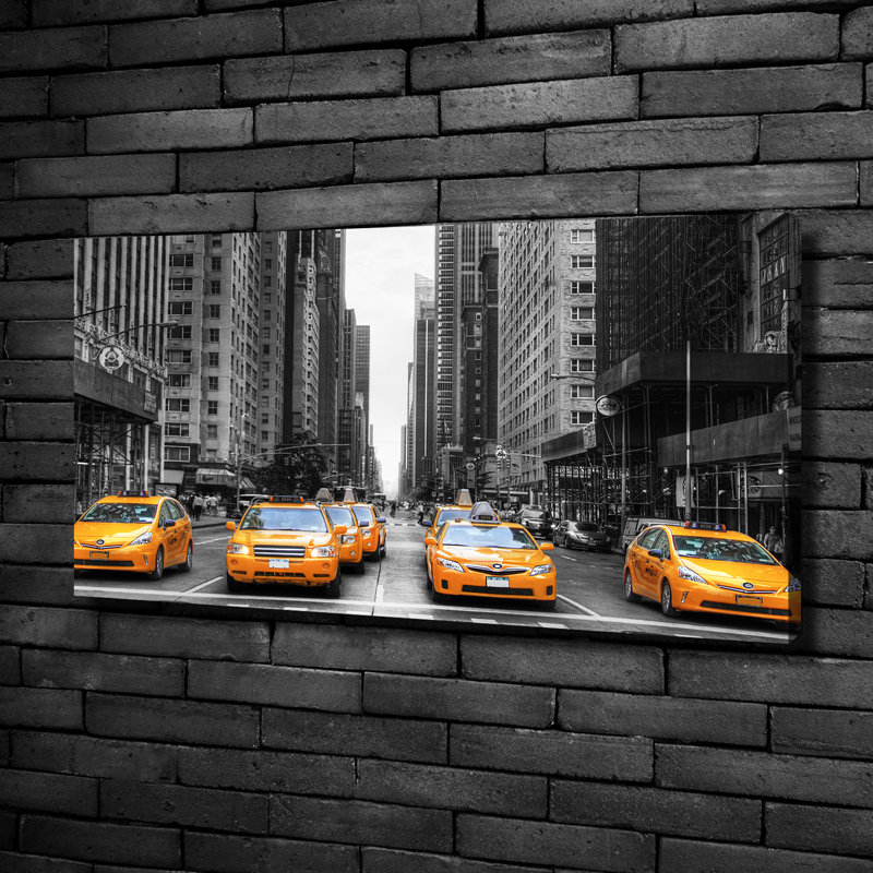 Taxis New York 1 Piece Wall Art on Canvas