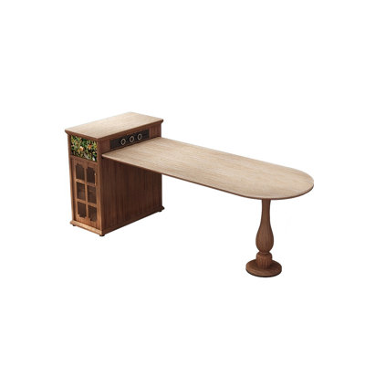 74.8"Integrated countertop and dining table for the modular kitchen with granite slabs