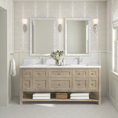 Breckenridge 72'' Double Bathroom Vanity with Top