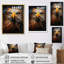 «Azzareya Animal Copper Eagle Drips I», reproduction sur toile-1444302084-1444302081
