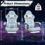 Fauteuil de jeu, fauteuil d'ordinateur, fauteuil ergonomique avec repose-pieds