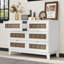 Commode de style rustique avec 6 tiroirs, armoire de rangement-688408607