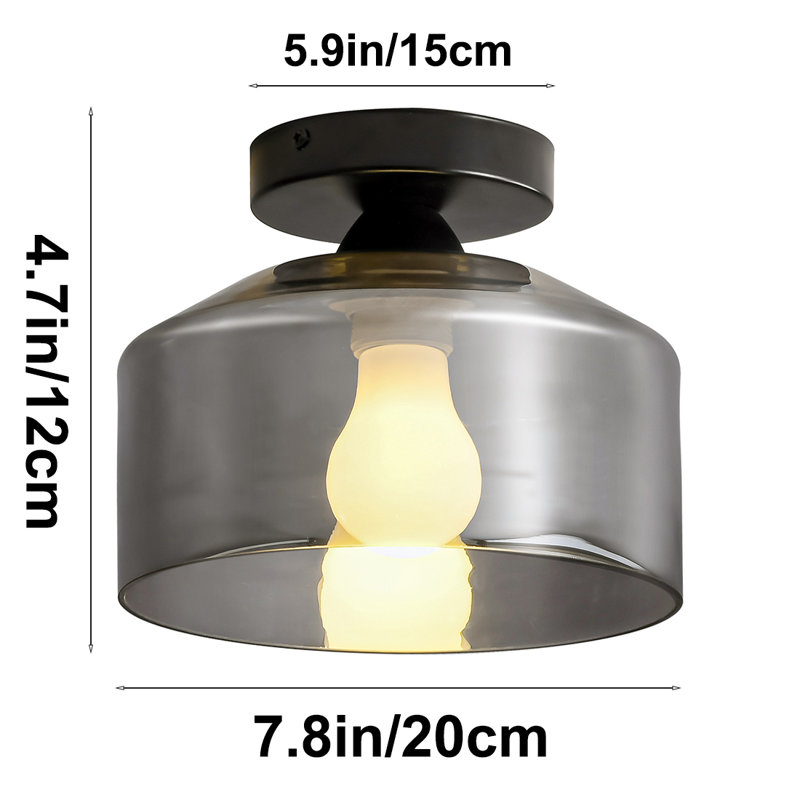 Fanette Glass Semi Flush Mount