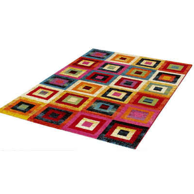 Geometric Flatweave Area Rug