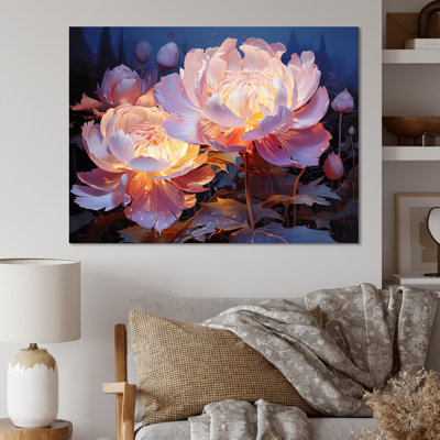 Peony Petals Elegance III sur impression sur toile