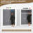 49"-54" W x 76" H Single Sliding Frameless Shower Door in Brushed Nickel with 1/4" (6mm) Clear Tempered Glass, Aluminum Frame-121869048