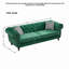 Canapé 87 po en tissu d'ameublement Chesterfield-124836248-124836249