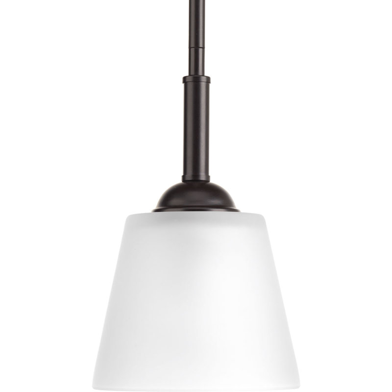 Luminaire suspendu conique à 1 lumière Alverce, Bronze antique