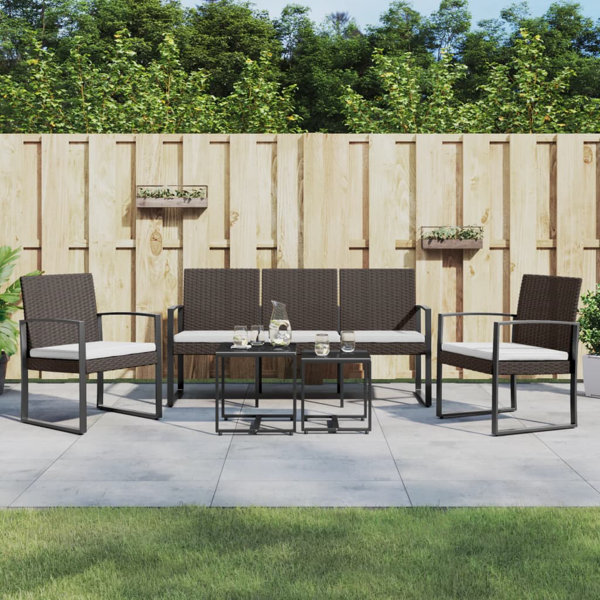 Latitude Run® Square 5 - Person 15.7'' L Outdoor Dining Set | Wayfair