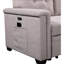 L-Shape With Storage Chaise, Sleeper And Charging Ports 84" Reversible Sectional, Grey, Seat & Back