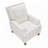 Zinca 30" Traditional Textured Fabric Push Back Reclining Chair with Sophisticated Nailhead Trim & Exposed Wood Feet