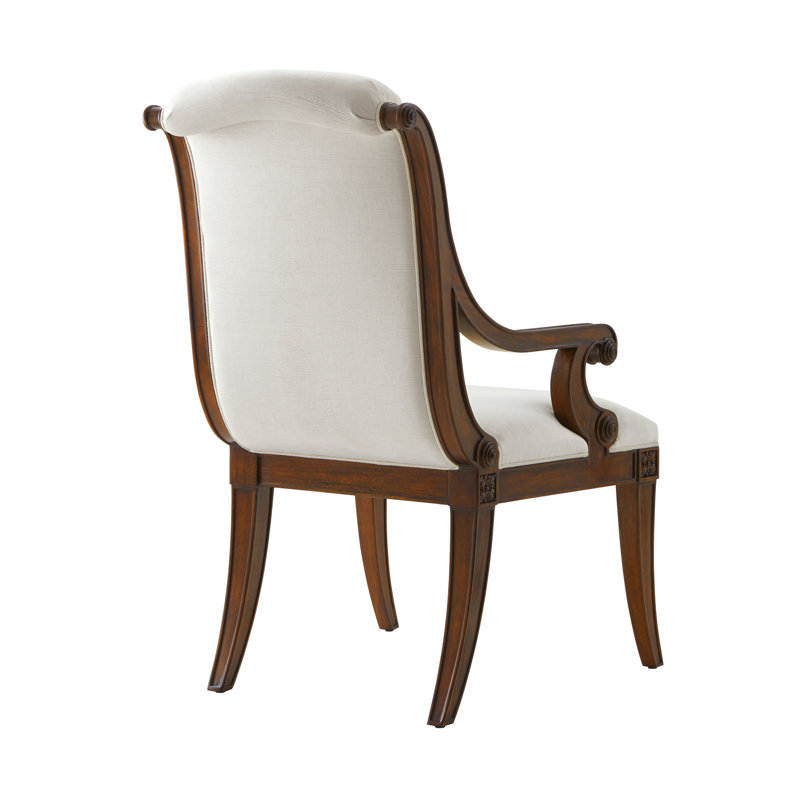 Gabrielle Upholstered Arm Chair, Alpaca