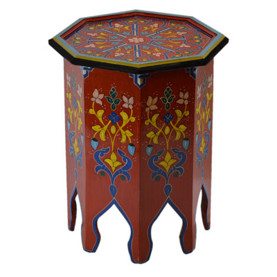 Handmade Wood Table Red Moriche