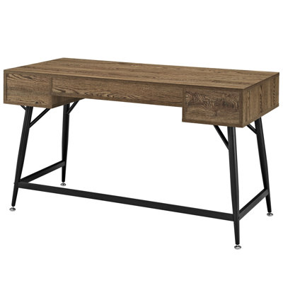 Bureau excédentaire noyer contemporain