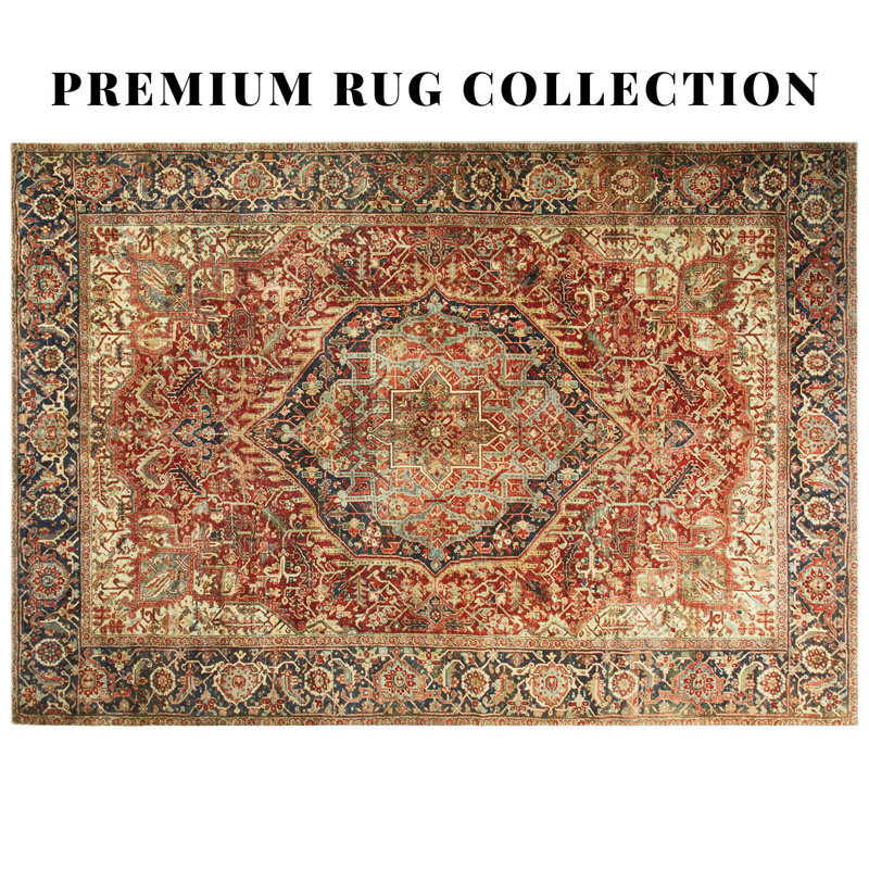 Aspire Homeware Vintage Oriental Area Rug, Rectangle 40 x 60 cm