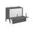 Anuhya Solid Wood Murphy Bed Desk with 6" Mattress and Built-in Charging Station-11379080