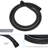 Matte Black Shower System With 12 Inch Square Head - Wall Mount, Adjustable Slide Bar, And Valve Spray Pattern In Mount Easy To Clean Nozzle, Dual-120997225