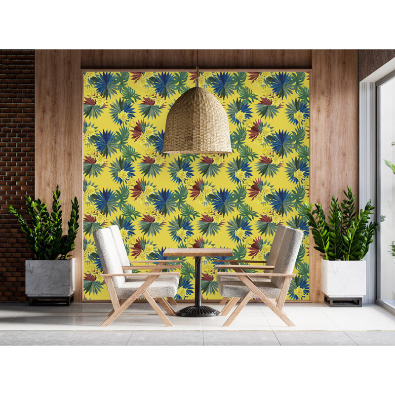 Murale exotique Hringur, L 2,08 pi x L 18,75 pi