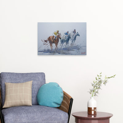 «Dynamic Horse Race», reproduction d'art murale cheval contemporain