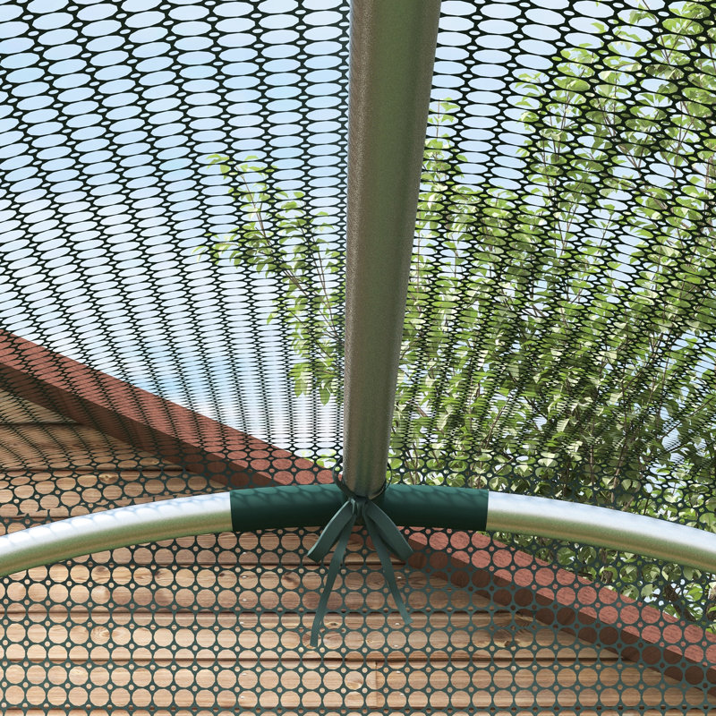 Cage de protection pour pelouse et jardin - Cadre en acier galvanisé de 4 pi avec porte à fermeture à glissière