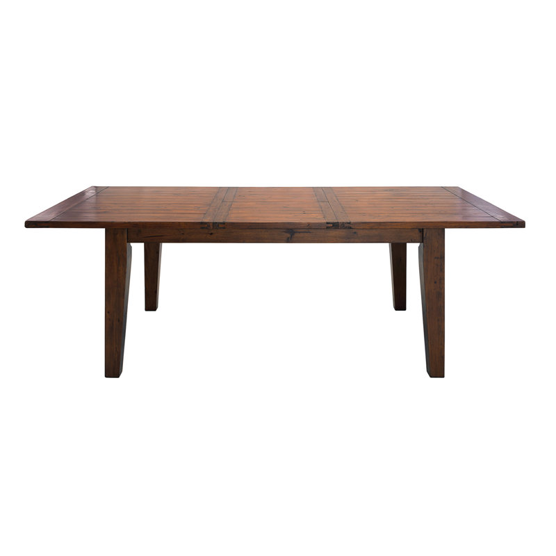 Table de salle à manger extensible en bois de pin massif Centerville, H 30,5 po x l 72 po x P 44 po, Crépuscule africain