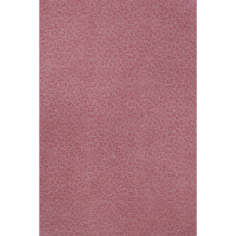 Leopardess Dusty Rose Hand-Tufted Responsible Wool Rug