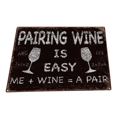 Pairing Wine Is Easy Sign