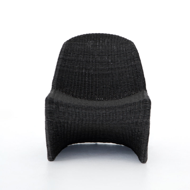 Portia Outdoor Dining Chair, Black