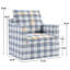 Fauteuil d'appoint pivotant à rayures 32,28 po-1152895768