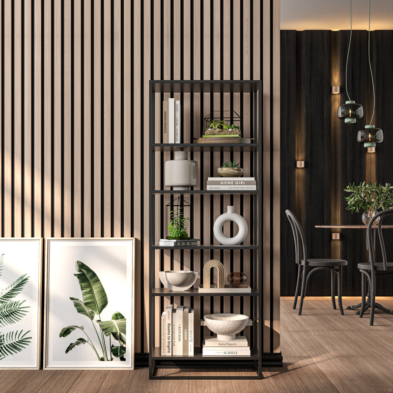 61 cm x 240 cm 3D Wall Panel (1-pack), Light Cold Oak