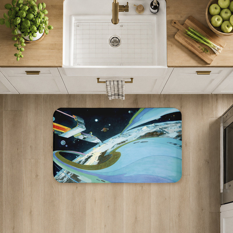 Tapis de sol Futuristic Space Orbit, Futuristic Space Orbit