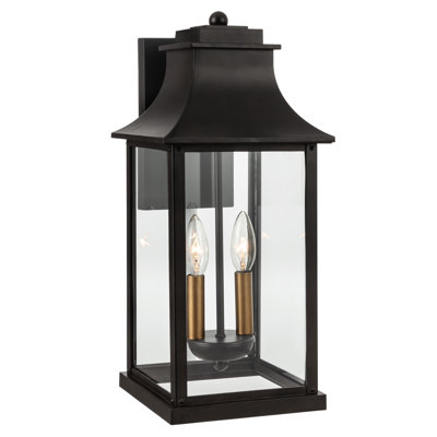 Aleiny 19"H Outdoor Lantern Wall Light